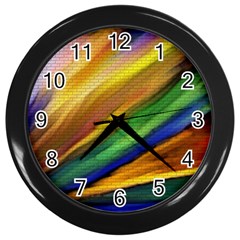 Graffiti Painting Pattern Abstract Wall Clock (black) by Nexatart