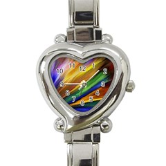 Graffiti Painting Pattern Abstract Heart Italian Charm Watch by Nexatart