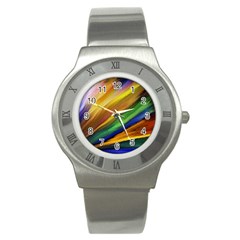 Graffiti Painting Pattern Abstract Stainless Steel Watch