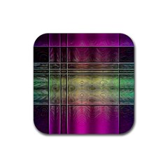 Abstract Desktop Pattern Wallpaper Rubber Coaster (square)  by Nexatart