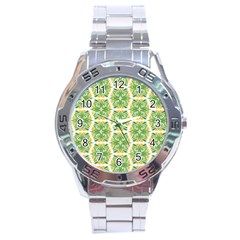 Pattern Abstract Decoration Flower Stainless Steel Analogue Watch