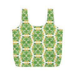 Pattern Abstract Decoration Flower Full Print Recycle Bag (m) by Nexatart