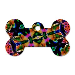 Butterfly Color Pop Art Dog Tag Bone (two Sides)