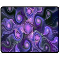 Abstract Pattern Fractal Wallpaper Double Sided Fleece Blanket (medium) 