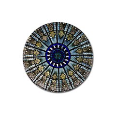 Pattern Art Form Architecture Magnet 3  (round) by Nexatart