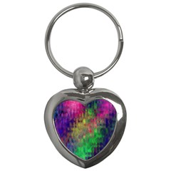 Background Abstract Art Color Key Chains (heart)  by Nexatart