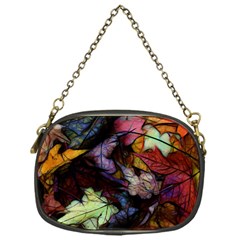 Fall Leaves Abstract Chain Purse (one Side) by bloomingvinedesign