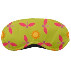 Dragonfly Sun Flower Seamlessly Sleeping Masks by Nexatart