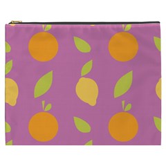 Seamlessly Pattern Fruits Fruit Cosmetic Bag (xxxl) by Nexatart