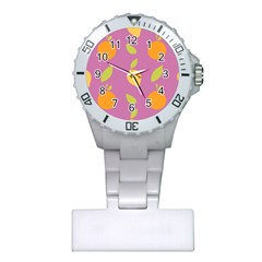 Seamlessly Pattern Fruits Fruit Plastic Nurses Watch by Nexatart