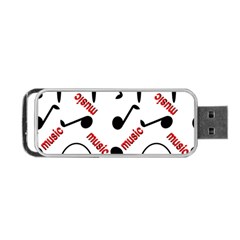 Music Letters Word Headphones Note Portable Usb Flash (one Side) by Nexatart