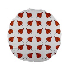 Pattern Fallen Leaves Autumn Standard 15  Premium Flano Round Cushions by Nexatart