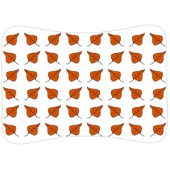 Pattern Fallen Leaves Autumn Velour Seat Head Rest Cushion by Nexatart