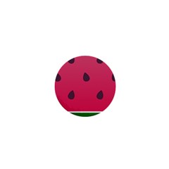 Watermelon Fruit Summer Red Fresh 1  Mini Buttons