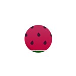 Watermelon Fruit Summer Red Fresh 1  Mini Buttons Front