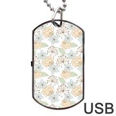 Dandelion Colors Nature Flower Dog Tag Usb Flash (one Side) by Nexatart