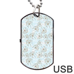 Tooth Of Lion Dandelion Dog Tag Usb Flash (two Sides)