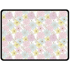 Dandelion Colors Flower Nature Double Sided Fleece Blanket (large)  by Nexatart