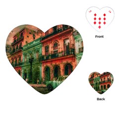 Havana Cuba Architecture Capital Playing Cards (heart) by Nexatart