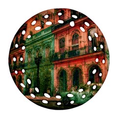 Havana Cuba Architecture Capital Round Filigree Ornament (two Sides) by Nexatart