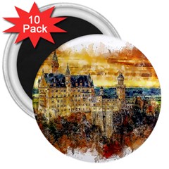 Architecture Castle Fairy Castle 3  Magnets (10 Pack)  by Nexatart