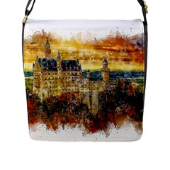 Architecture Castle Fairy Castle Flap Closure Messenger Bag (l) by Nexatart