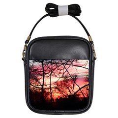 October Sunset Girls Sling Bag by bloomingvinedesign