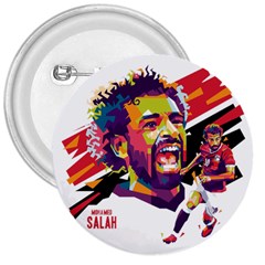 Mo Salah The Egyptian King 3  Buttons by 2809604