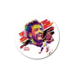 Mo Salah The Egyptian King Magnet 3  (round) by 2809604