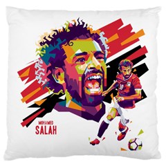 Mo Salah The Egyptian King Large Cushion Case (two Sides)