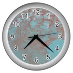 VAPOR 2 Wall Clock (Silver) Front