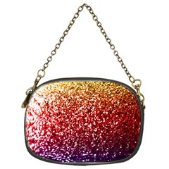 Rainbow Glitter Graphic Chain Purse (one Side)