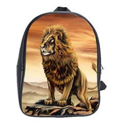 Golden Lion School Bag (large) by ArtByThree