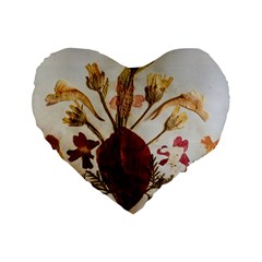 Holy Land Flowers 3 Standard 16  Premium Heart Shape Cushions