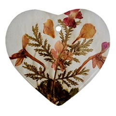 Holy Land Flowers 4 Heart Ornament (two Sides) by DeneWestUK