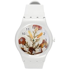 Holy Land Flowers 8 Round Plastic Sport Watch (m) by DeneWestUK