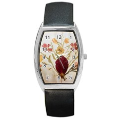 Holy Land Flowers 9 Barrel Style Metal Watch by DeneWestUK