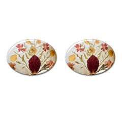 Holy Land Flowers 9 Cufflinks (oval) by DeneWestUK