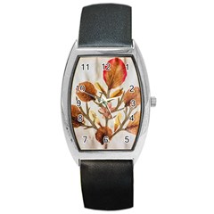Holy Land Flowers 14 Barrel Style Metal Watch