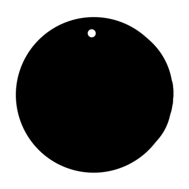 Define Black Round Ornament (Two Sides)