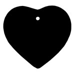 Define Black Heart Ornament (Two Sides)