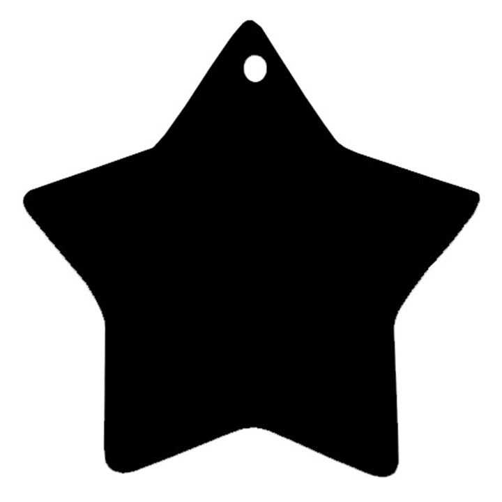 Define Black Star Ornament (Two Sides)