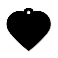 Define Black Dog Tag Heart (one Side)