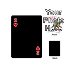 Define Black Playing Cards 54 (Mini) Front - Heart2