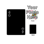 Define Black Playing Cards 54 (Mini) Front - Spade4