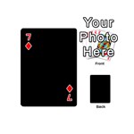 Define Black Playing Cards 54 (Mini) Front - Diamond7