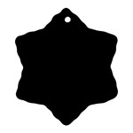 Define Black Ornament (Snowflake) Front