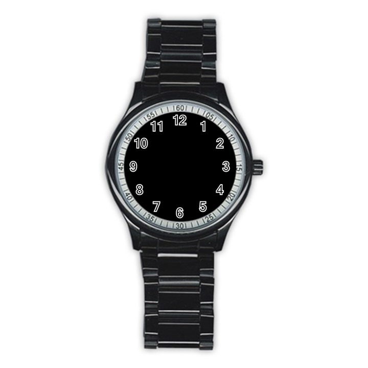 Define Black Stainless Steel Round Watch