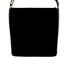 Define Black Flap Closure Messenger Bag (l) by TRENDYcouture