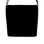 Define Black Flap Closure Messenger Bag (L)
